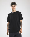 Playera Básica Manga Corta,NEGRO